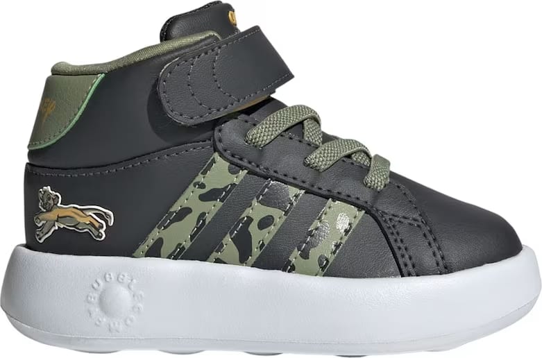 adidas Grand Court Mid Lion King Disney Carbon Tent Green Semi Spark (TD)