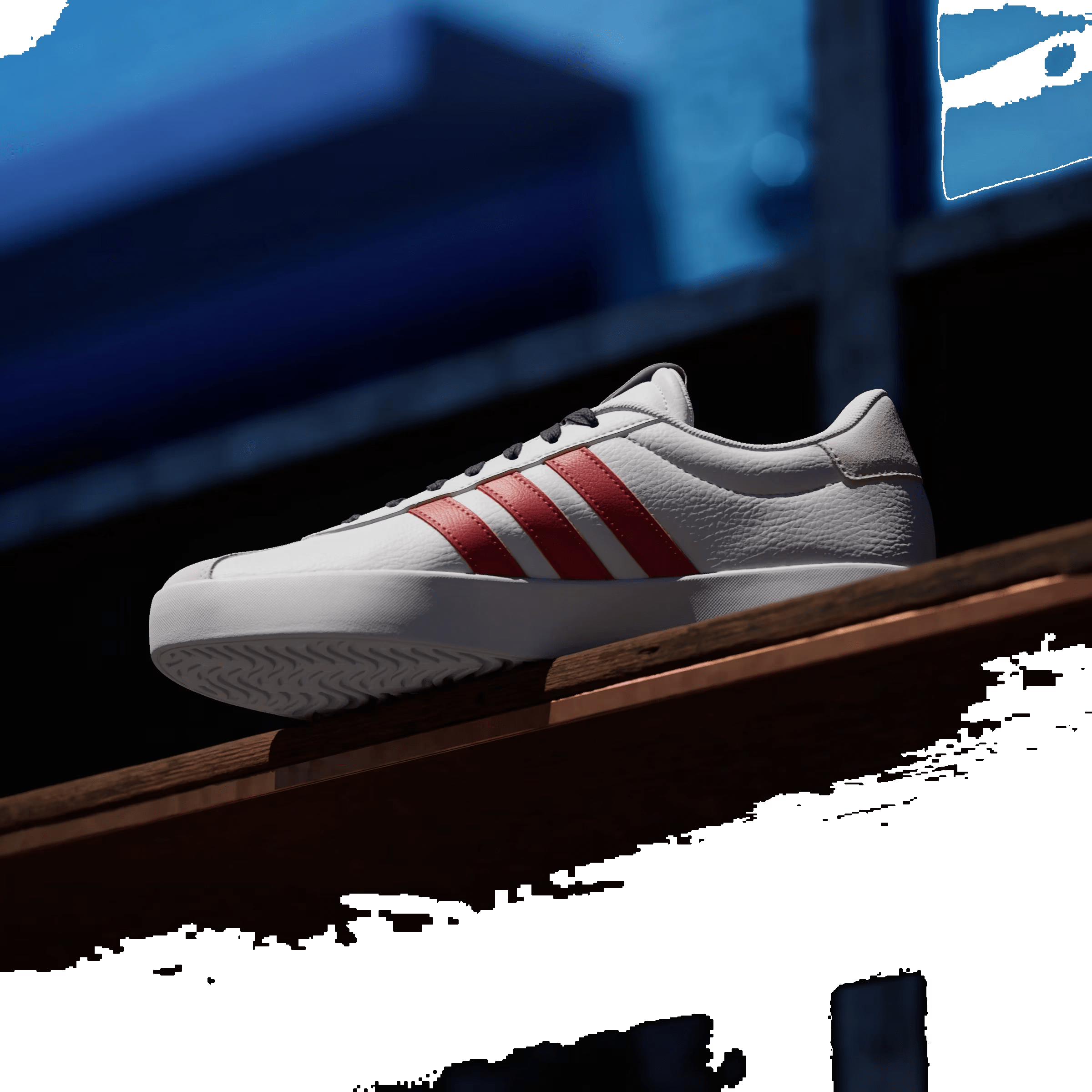 adidas Vl Court 3.0 Cloud White Better Scarlet Team Navy Blue