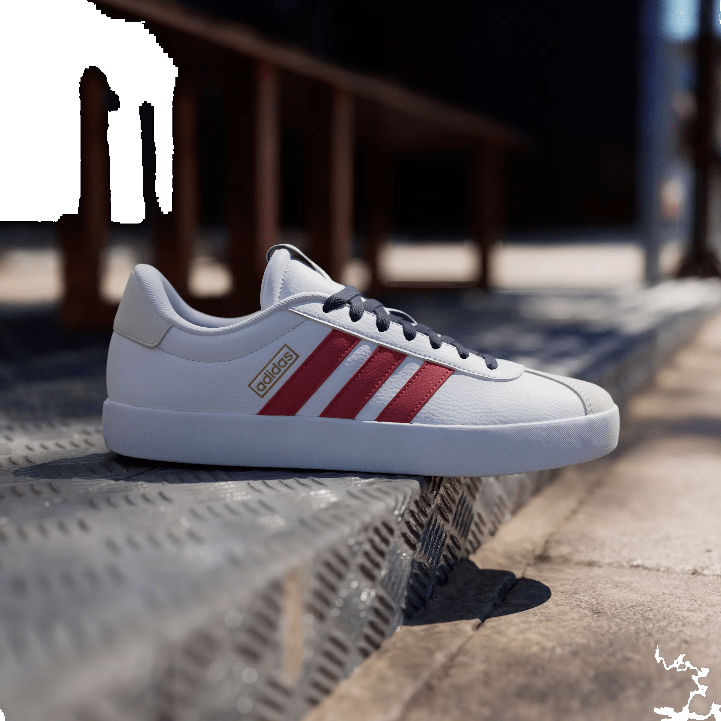 adidas Vl Court 3.0 Cloud White Better Scarlet Team Navy Blue