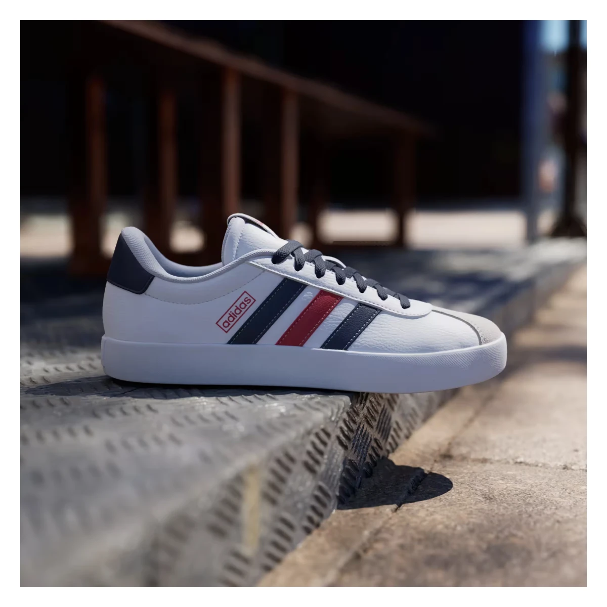 adidas Vl Court 3.0 Cloud White Team Navy Blue Better Scarlet