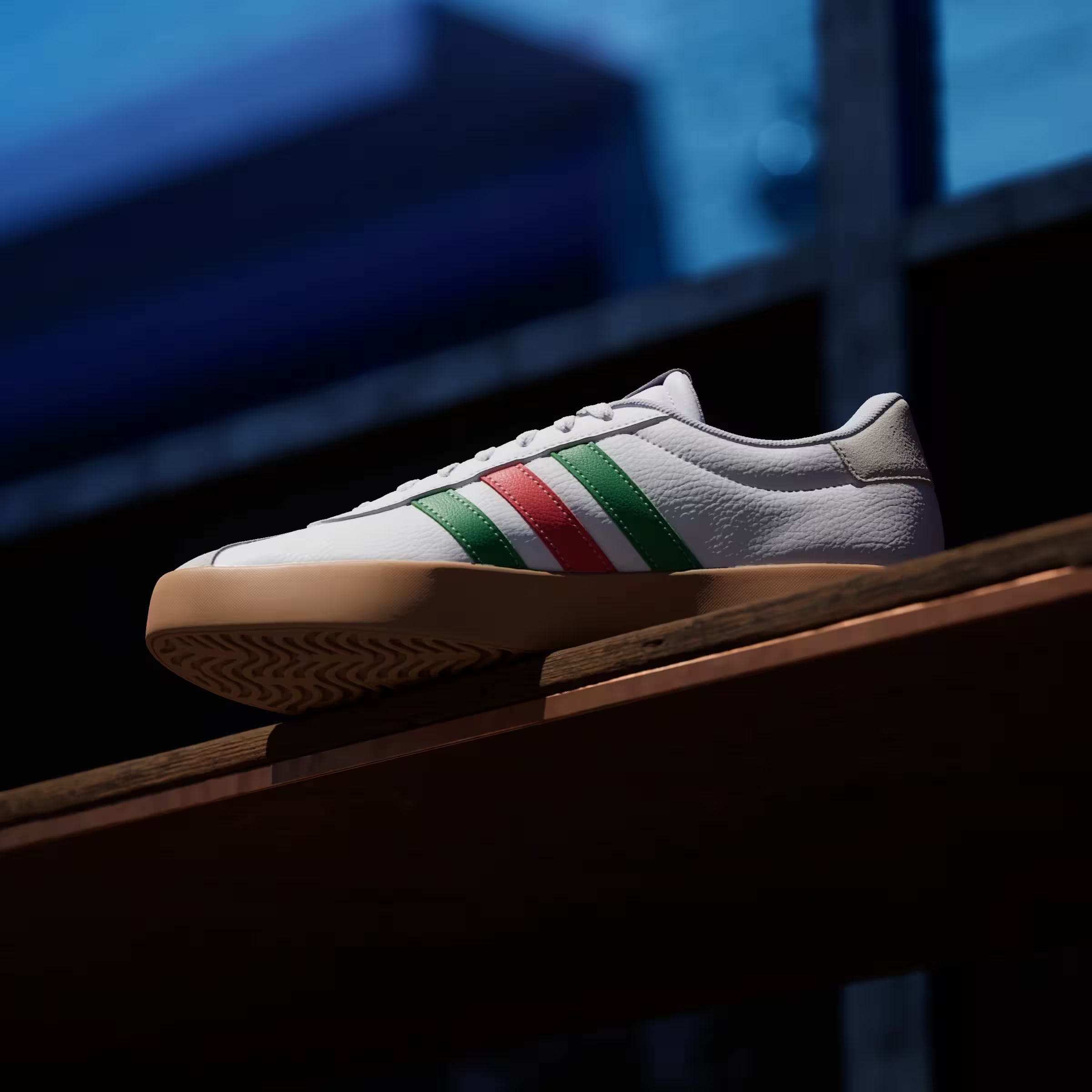 adidas VL Court 3.0 Cloud White Green Red
