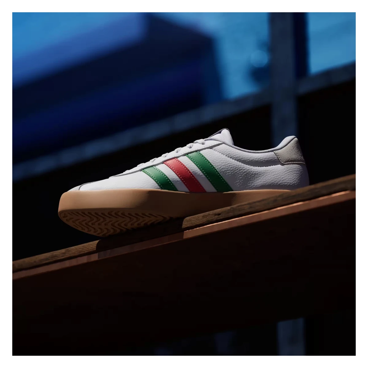 adidas VL Court 3.0 Cloud White Green Red