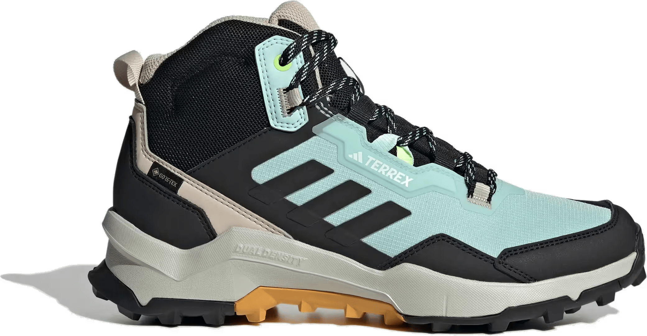 adidas Terrex AX4 Mid Gore-Tex Semi Flash Aqua Core Black Preloved Yellow (Women's)