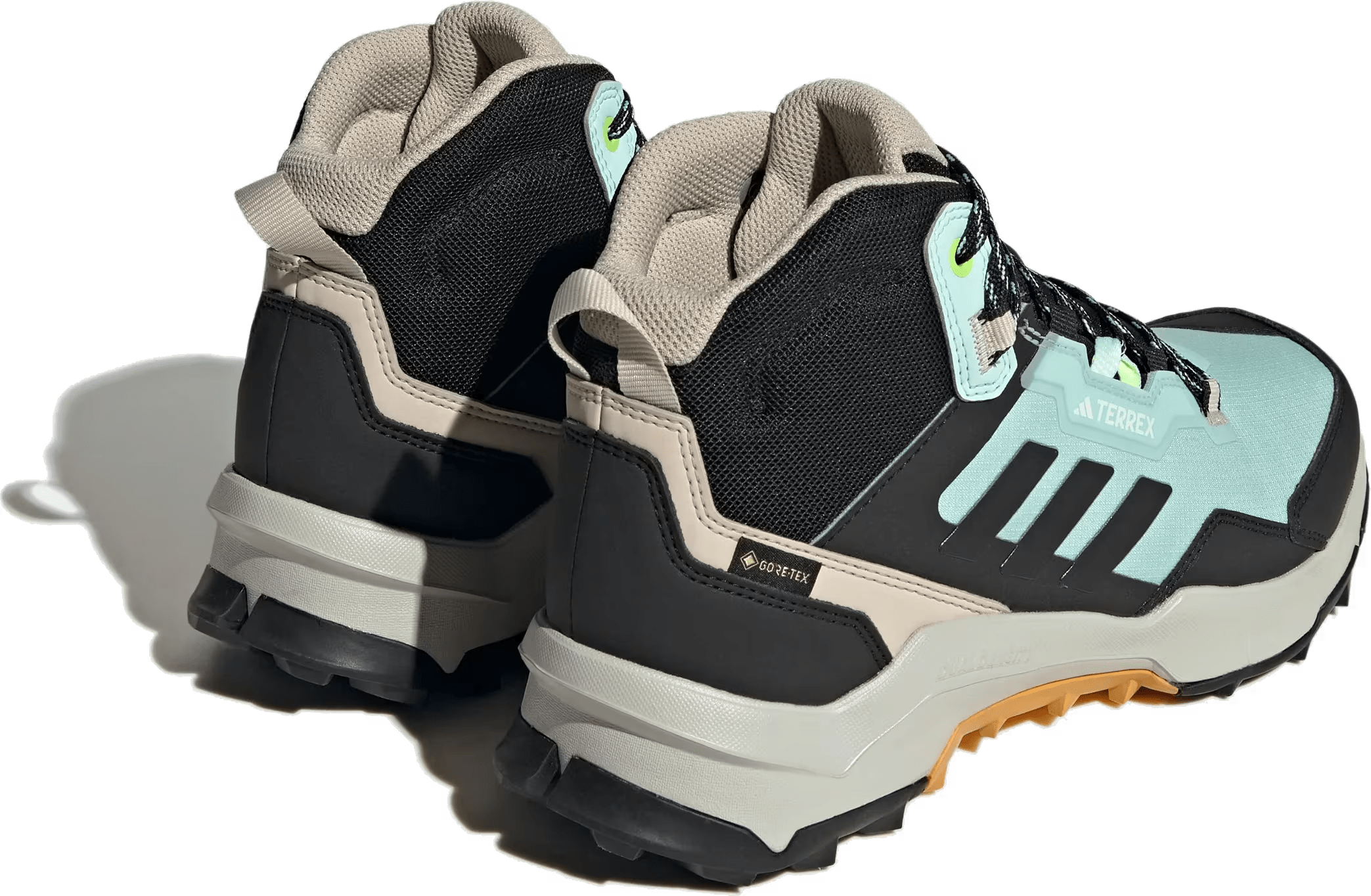 adidas Terrex AX4 Mid Gore-Tex Semi Flash Aqua Core Black Preloved Yellow (Women's)