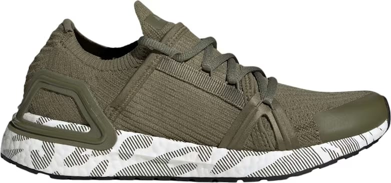 adidas Ultra Boost 20 By Stella Mccartney Trace Khaki Black White (Women's)
