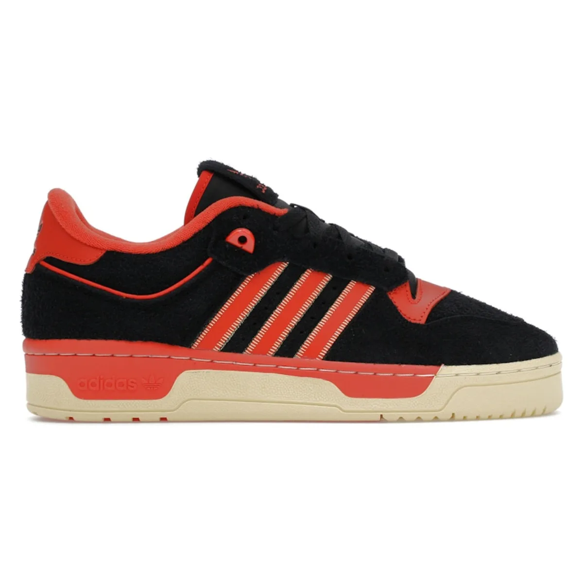 adidas Rivalry 86 Low Core Black Preloved Red Easy Yellow
