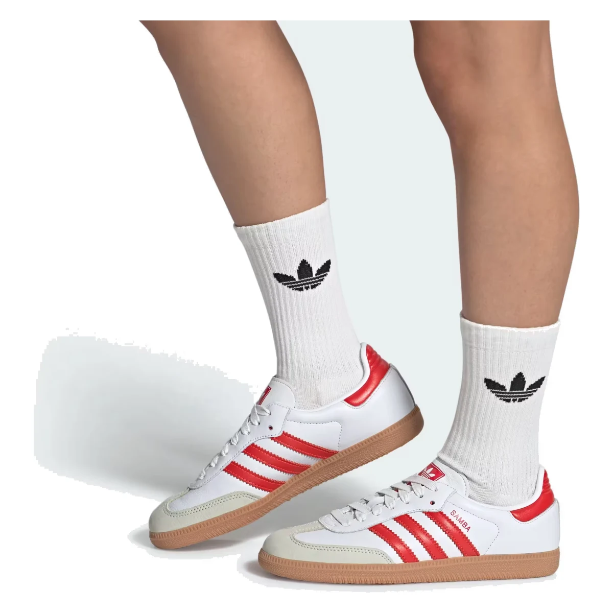 Adidas Samba OG "Cloud White Solar Red"