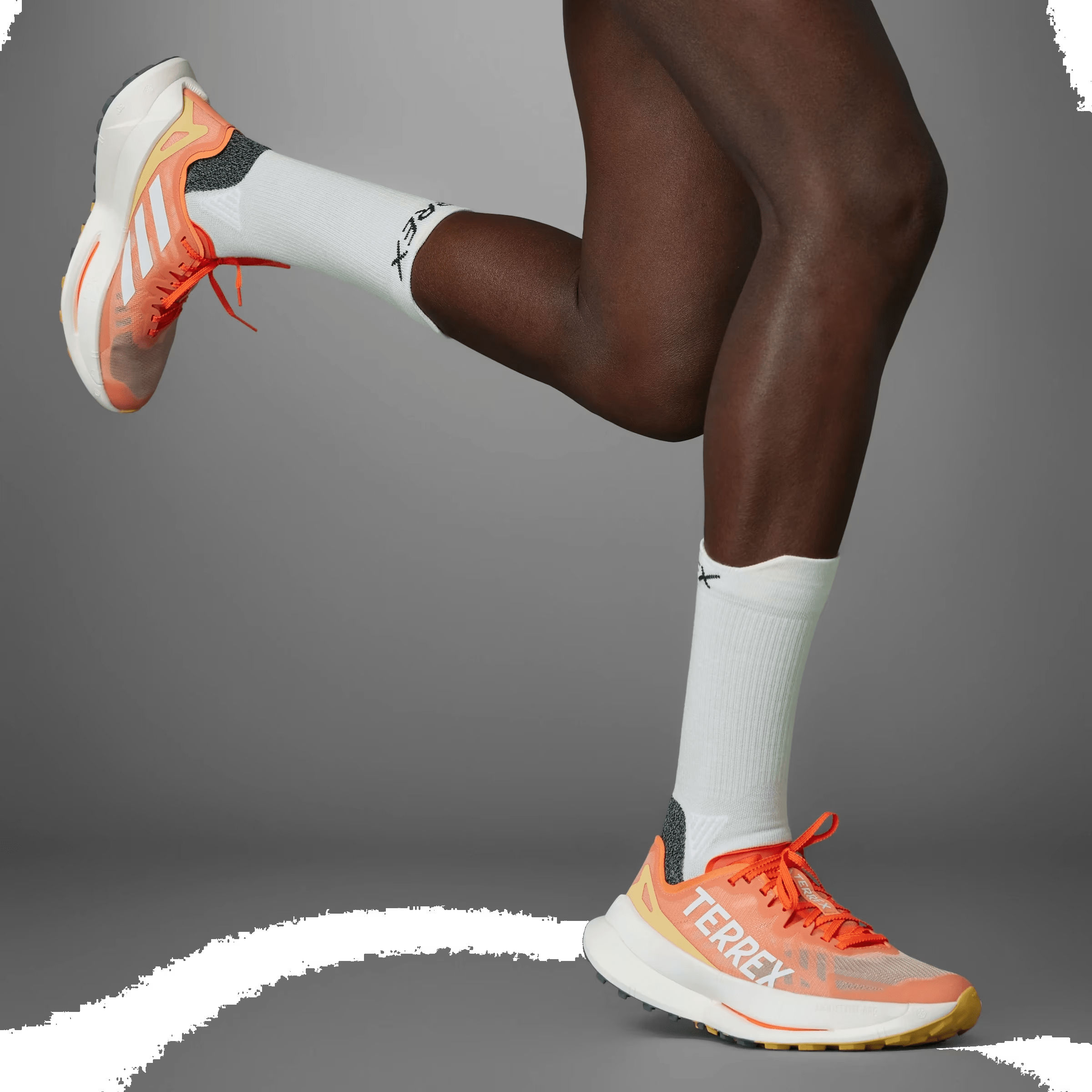 adidas Terrex Agravic Speed Ultra Trail Amber Tint Crystal White Semi Spark (Women's)