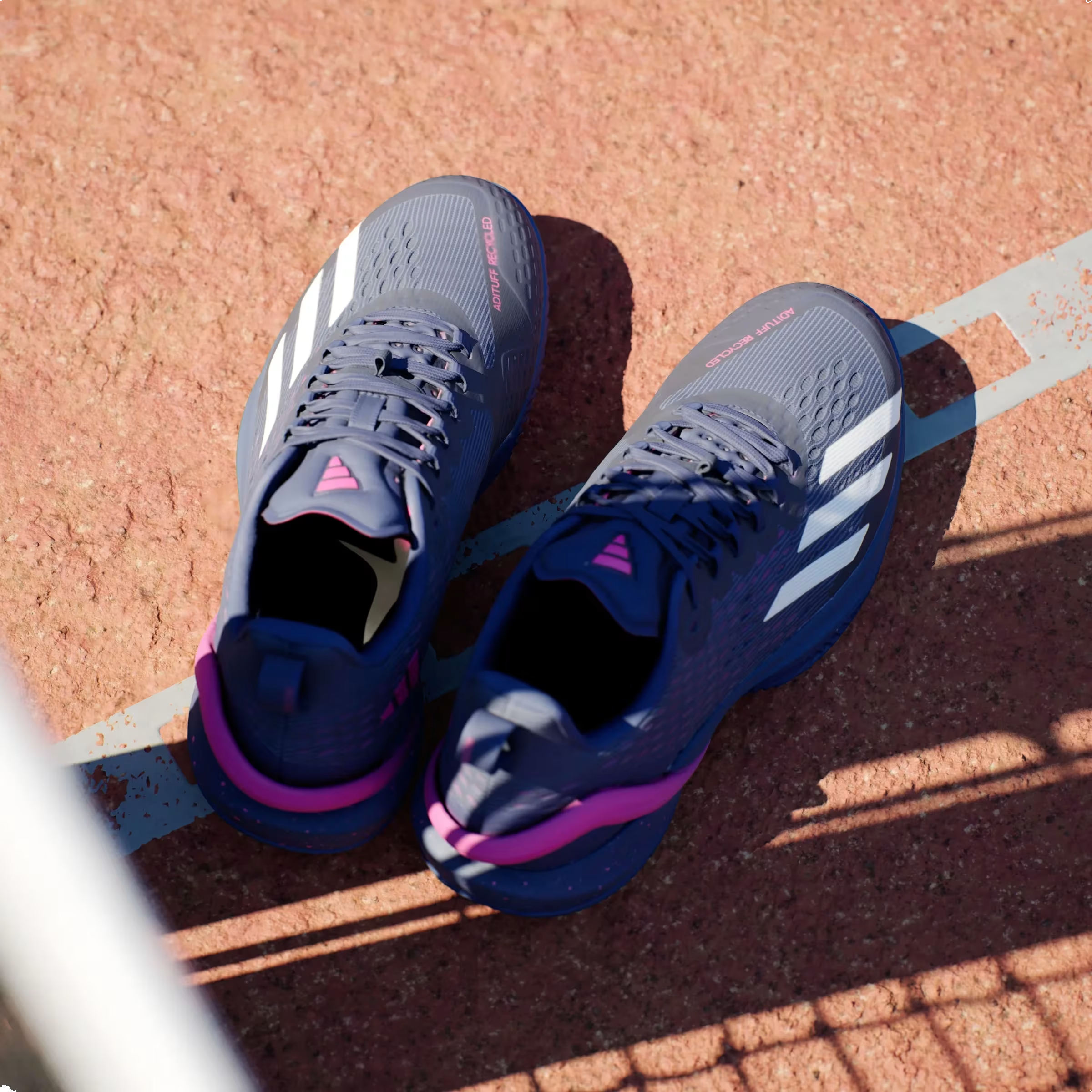 adidas Adizero Cybersonic Clay Dark Blue Zero Metalic Team Shock Pink 2