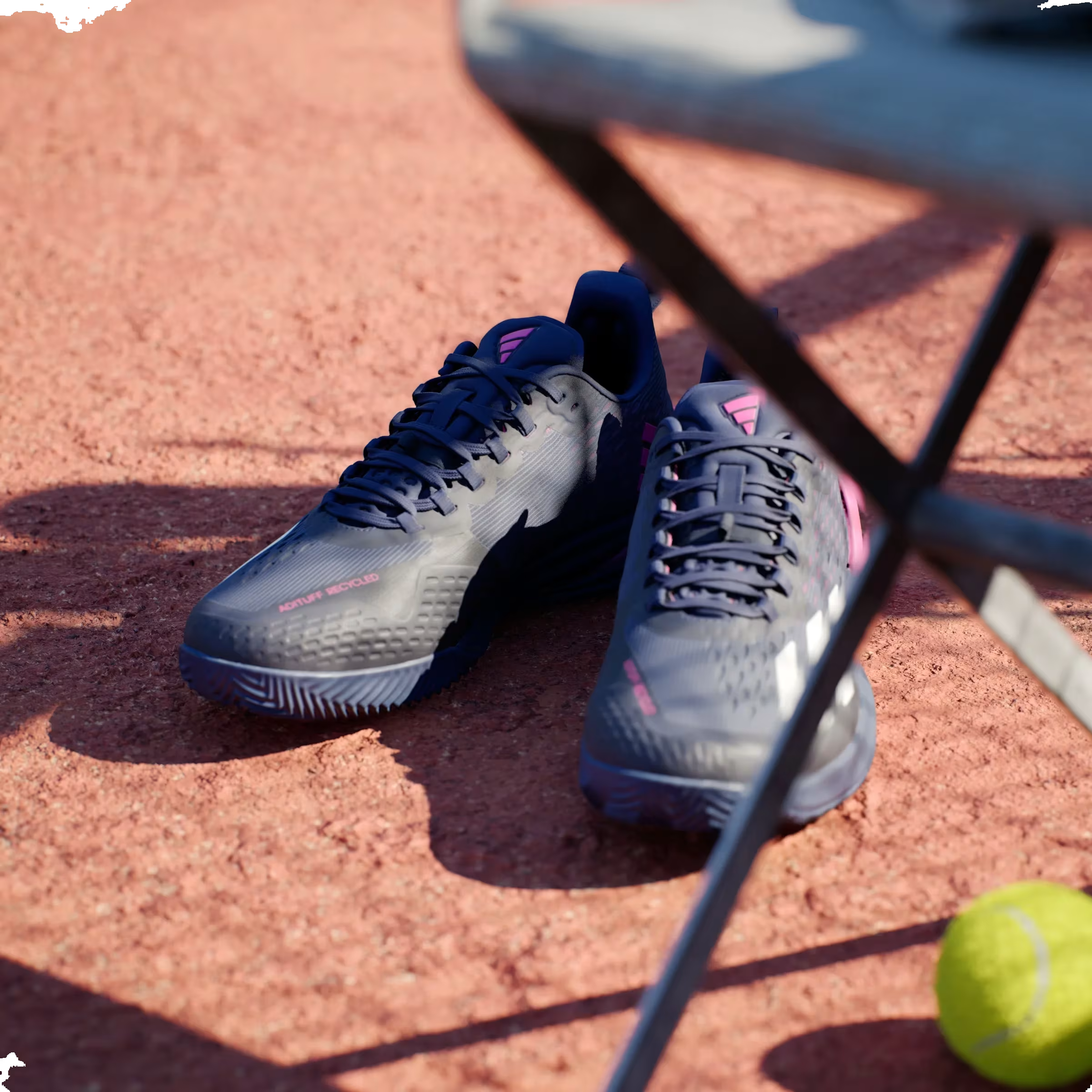adidas Adizero Cybersonic Clay Dark Blue Zero Metalic Team Shock Pink 2