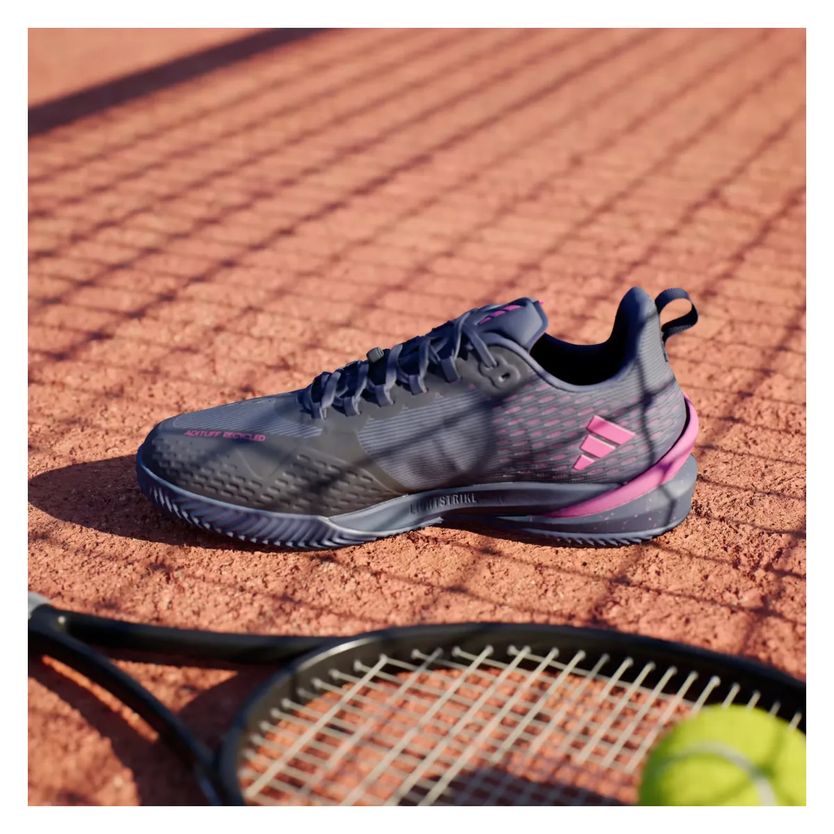 adidas Adizero Cybersonic Clay Dark Blue Zero Metalic Team Shock Pink 2