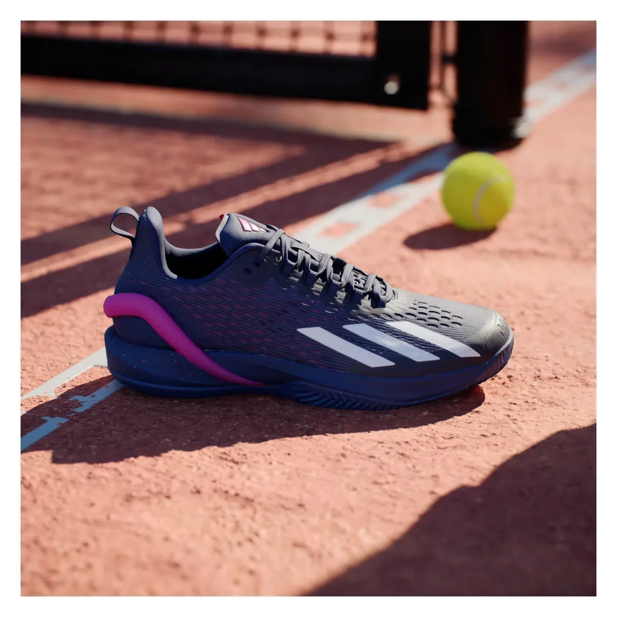 adidas Adizero Cybersonic Clay Dark Blue Zero Metalic Team Shock Pink 2