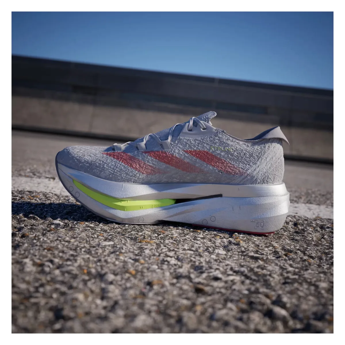 adidas Adizero Prime X 2.0 Strung Grey Two Lucid Red Glory Grey