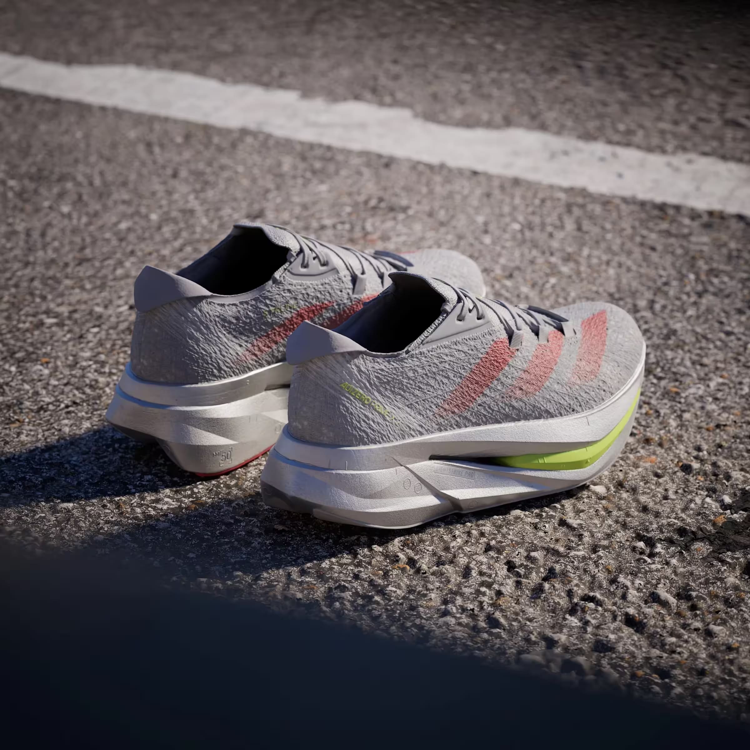 adidas Adizero Prime X 2.0 Strung Grey Two Lucid Red Glory Grey