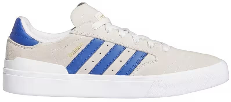 adidas Busenitz Vulc II Crystal White Royal Blue Gold Metallic