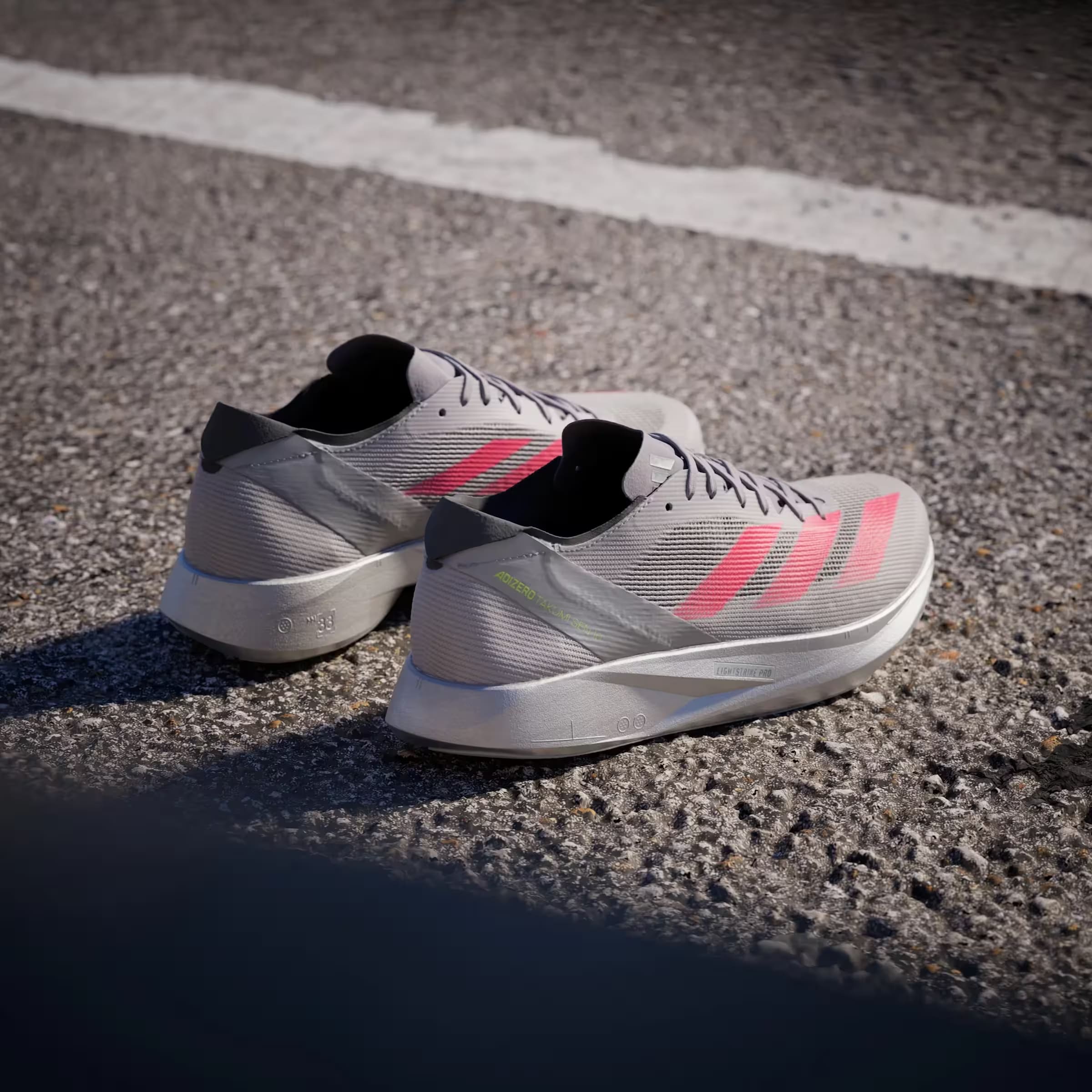 adidas Adizero Takumi Sen 10 Dash Grey Lucid Red Glory Grey