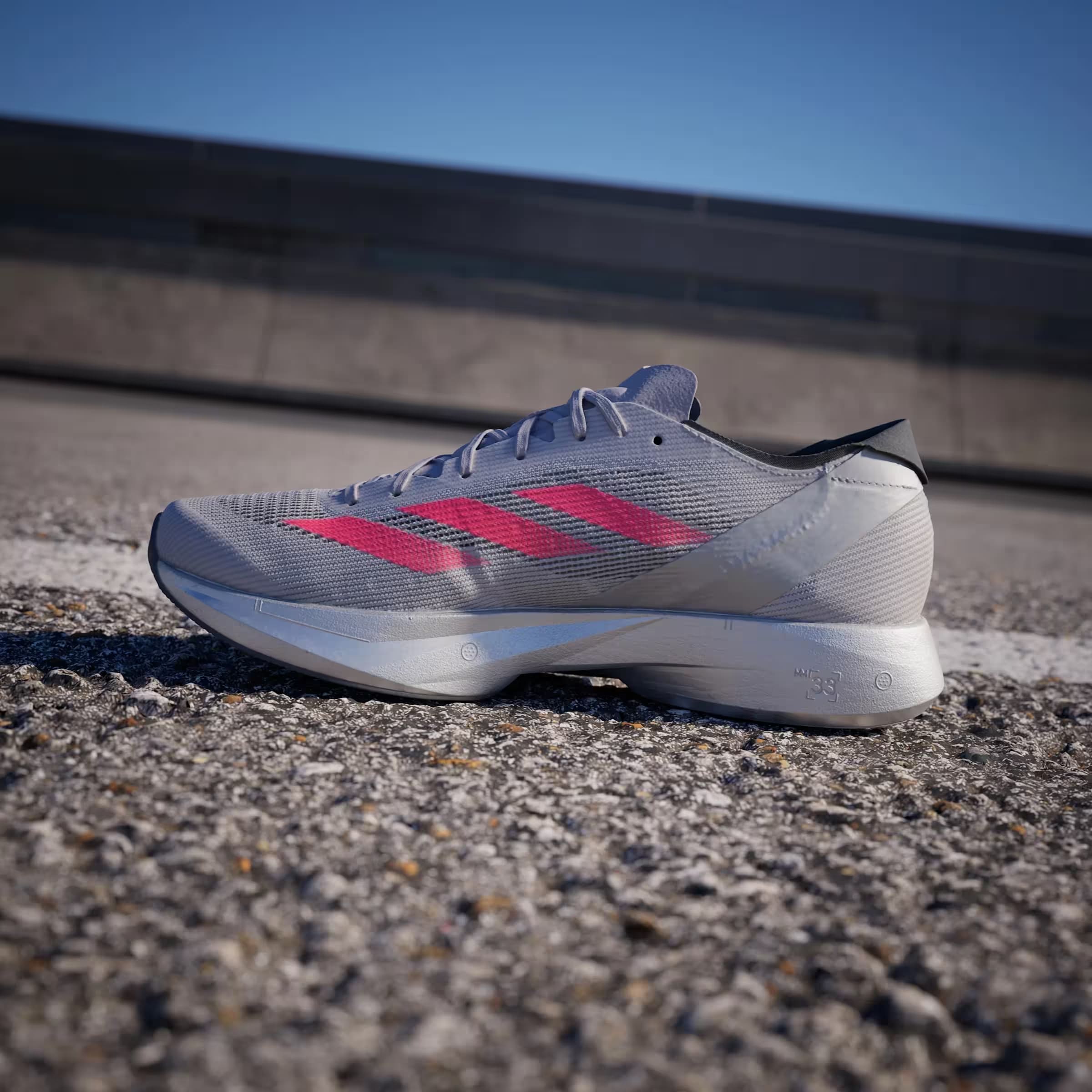 adidas Adizero Takumi Sen 10 Dash Grey Lucid Red Glory Grey