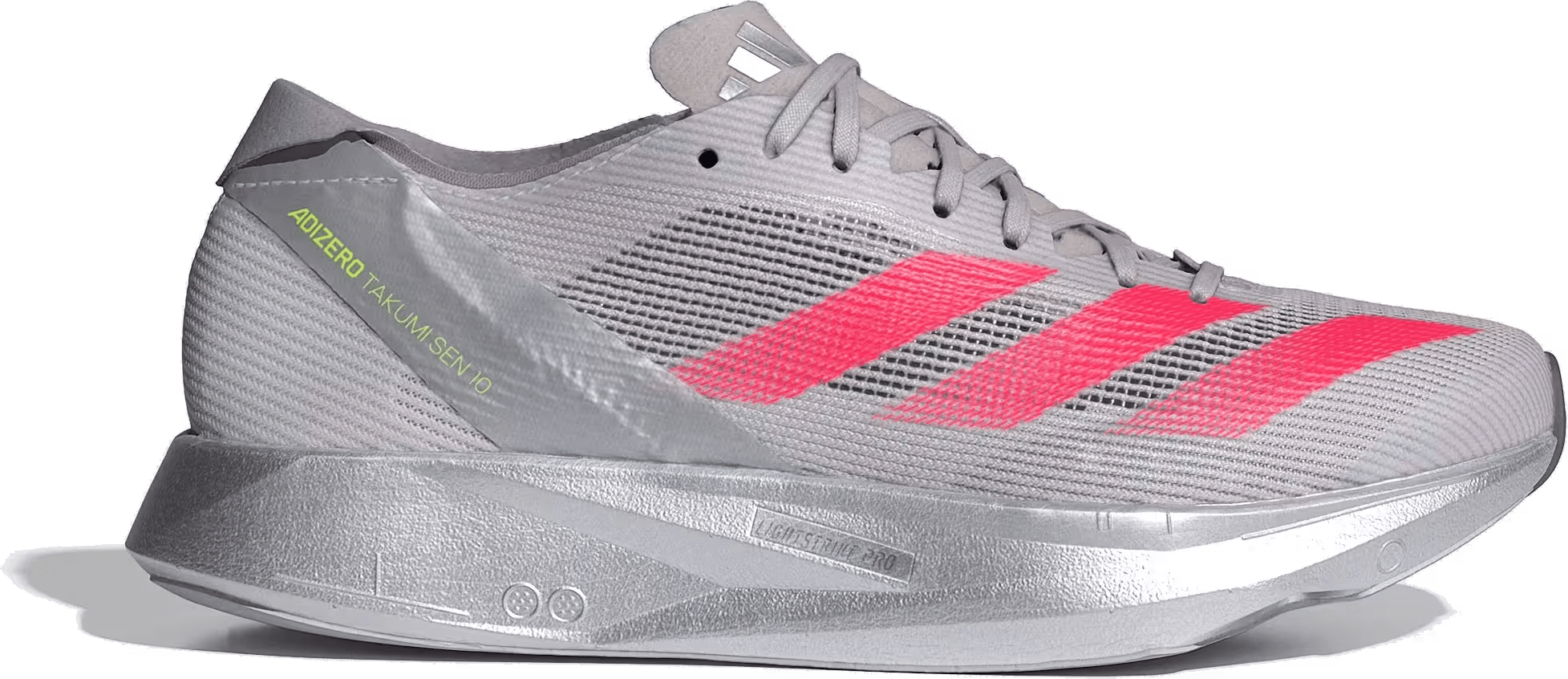 adidas Adizero Takumi Sen 10 Dash Grey Lucid Red Grey Two (Women's)