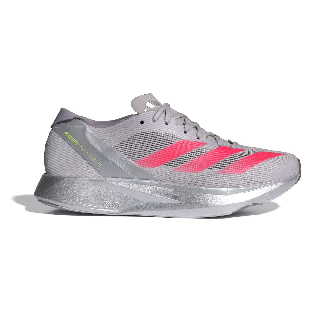 adidas Adizero Takumi Sen 10 Dash Grey Lucid Red Grey Two (Women's)