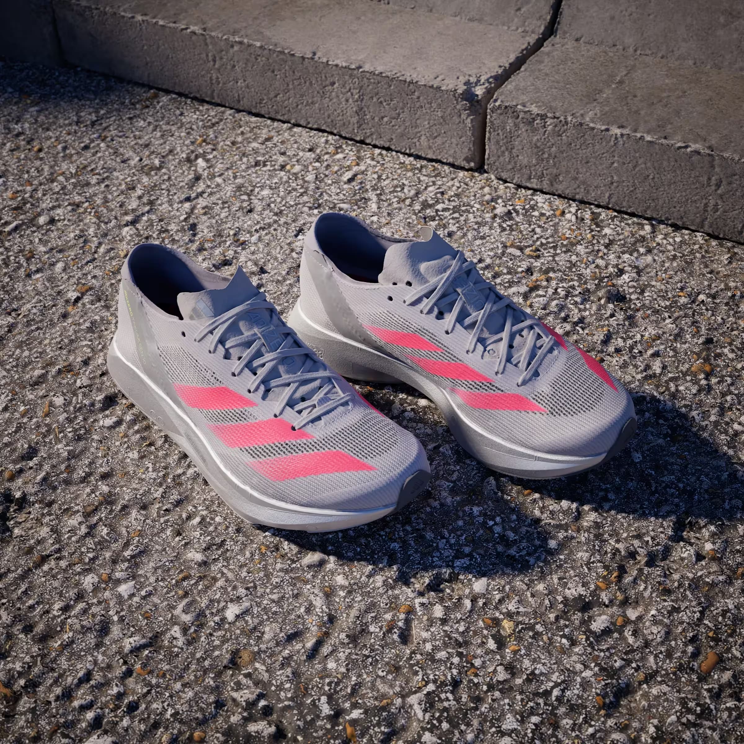 adidas Adizero Takumi Sen 10 Dash Grey Lucid Red Grey Two (Women's)
