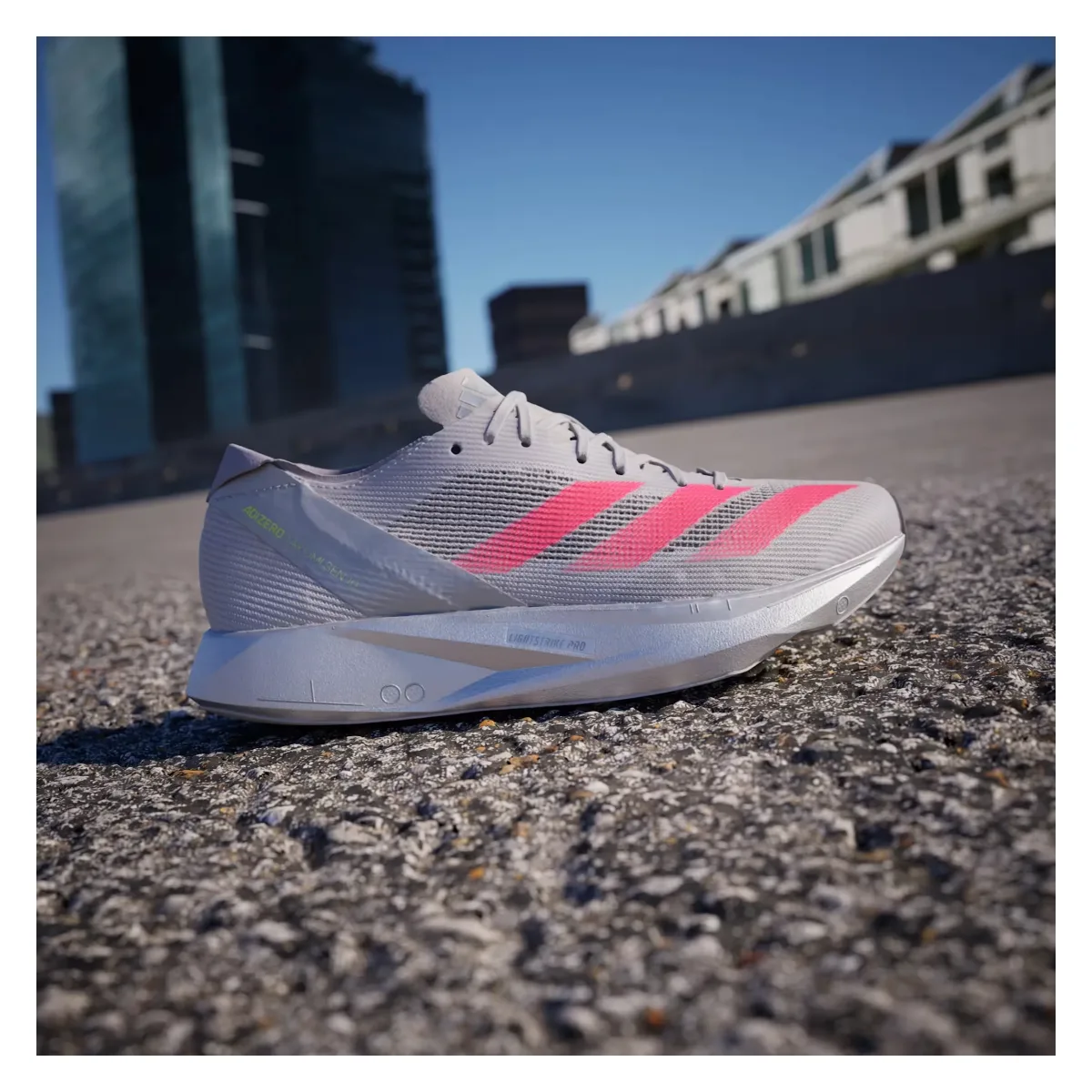 adidas Adizero Takumi Sen 10 Dash Grey Lucid Red Grey Two (Women's)