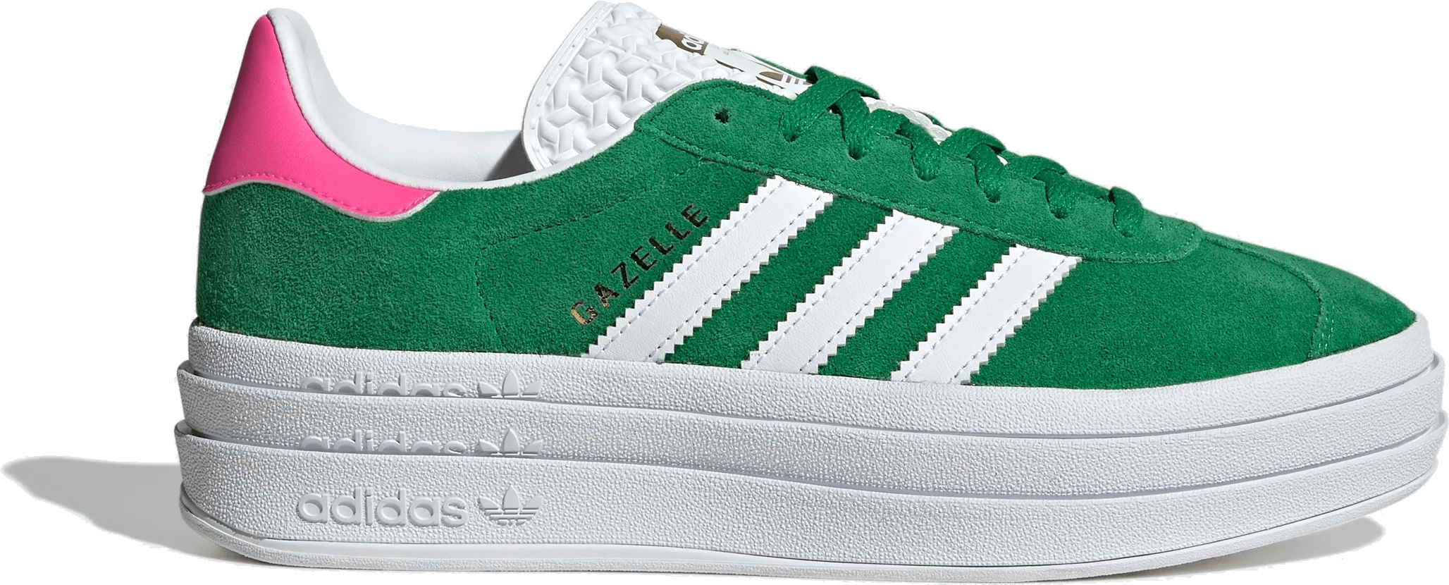 adidas Gazelle Bold Green Lucid Pink (Women's)