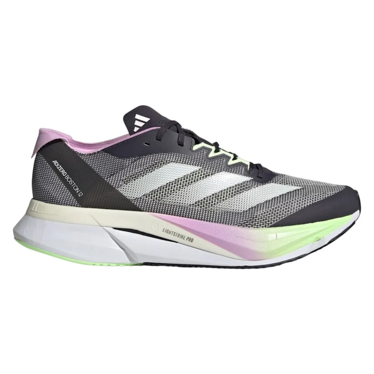 adidas Adizero Boston 12 Aurora Black Zero Metalic Green Spark