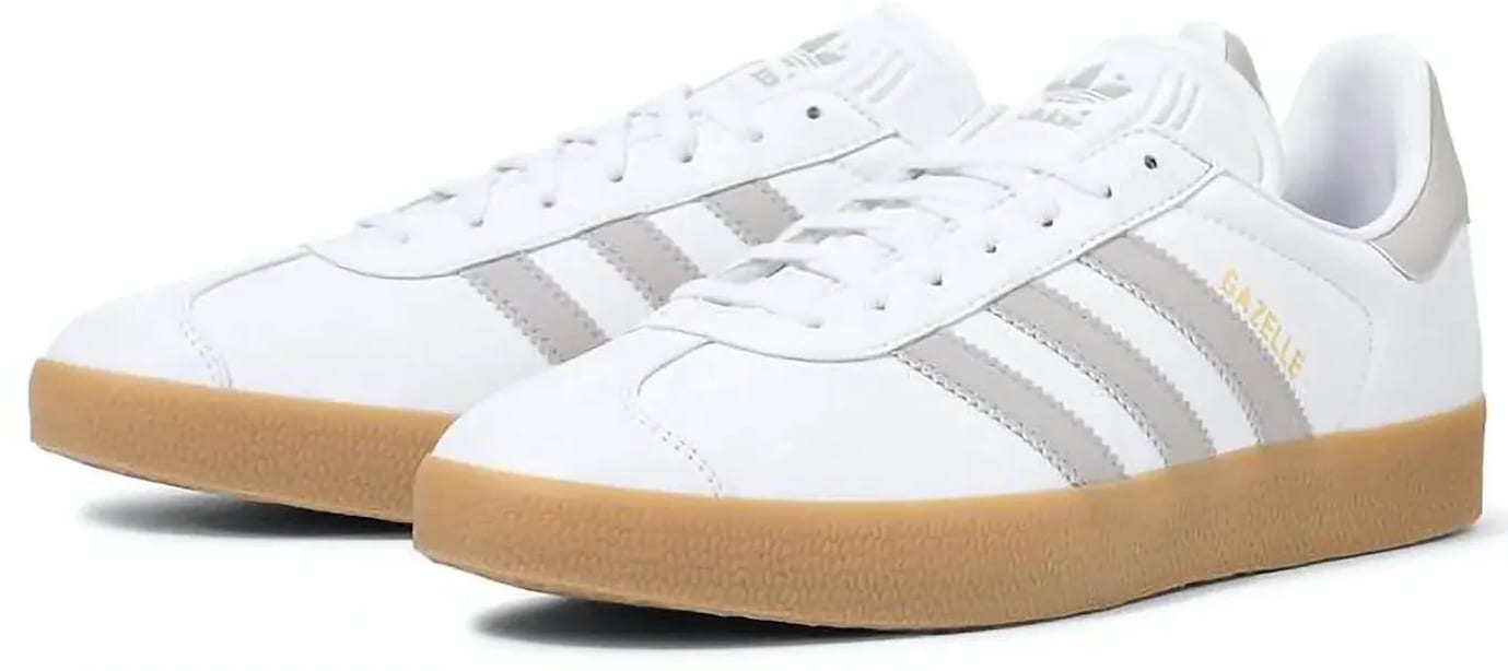 adidas Gazelle White Grey Gum
