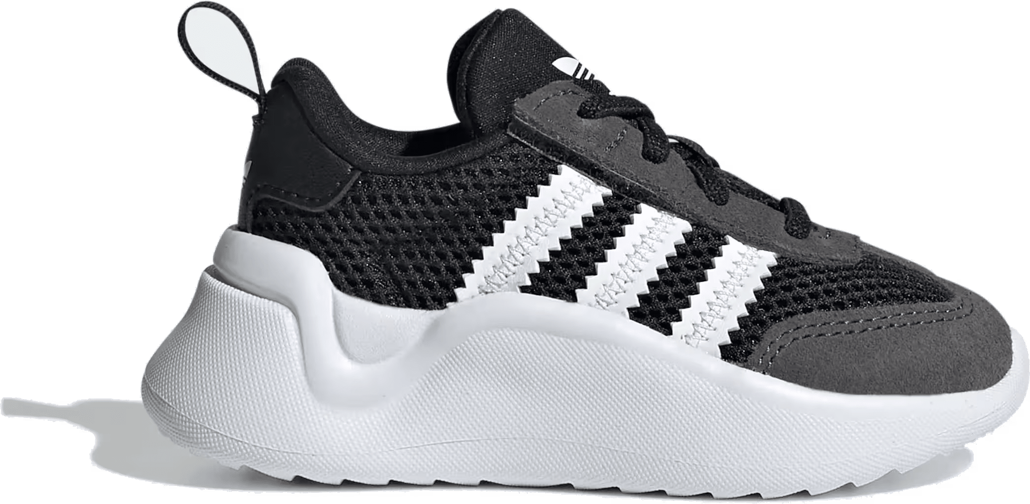 adidas adiFOM 70s Comfort Closure Laces Core Black Cloud White Grey (TD)