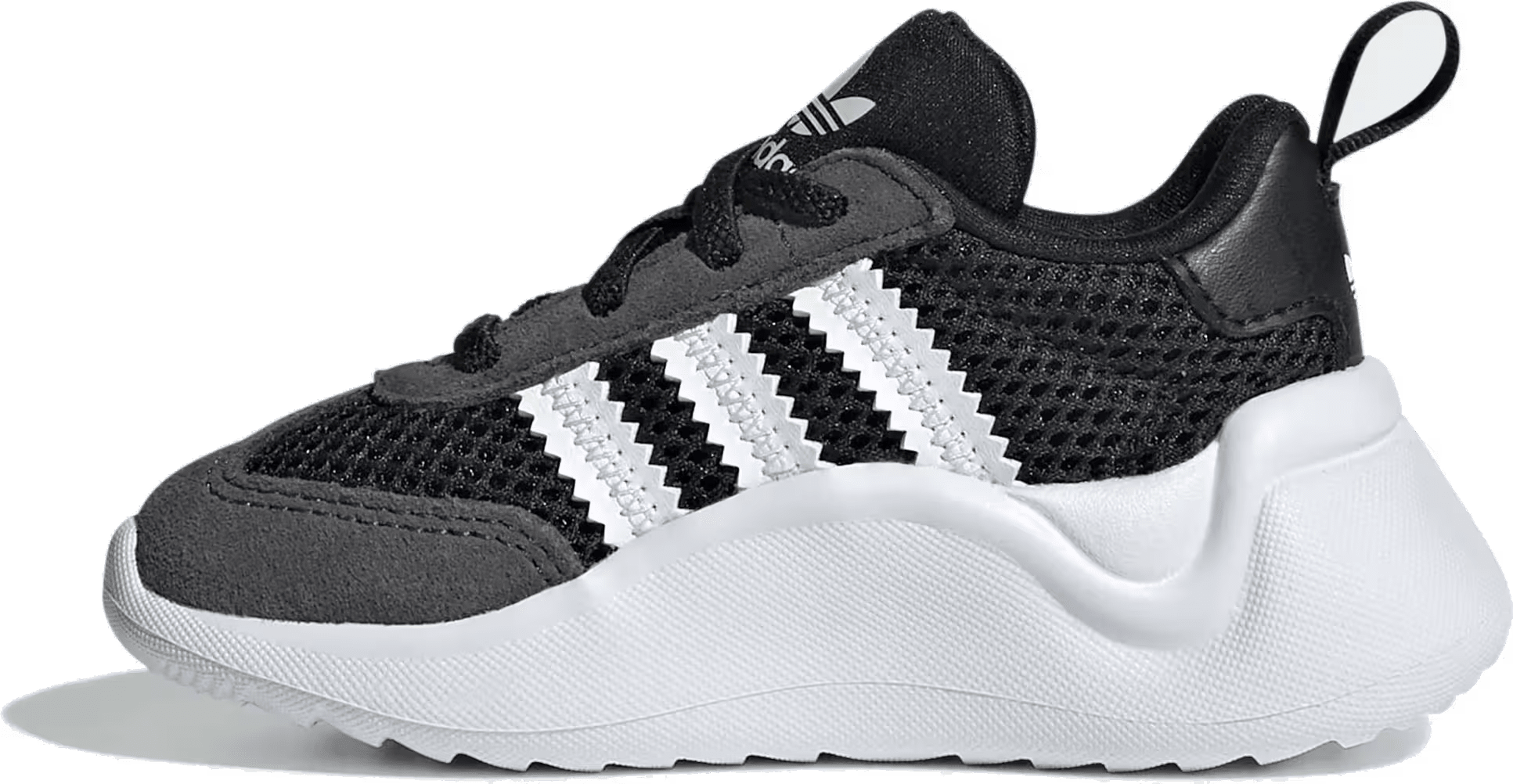 adidas adiFOM 70s Comfort Closure Laces Core Black Cloud White Grey (TD)