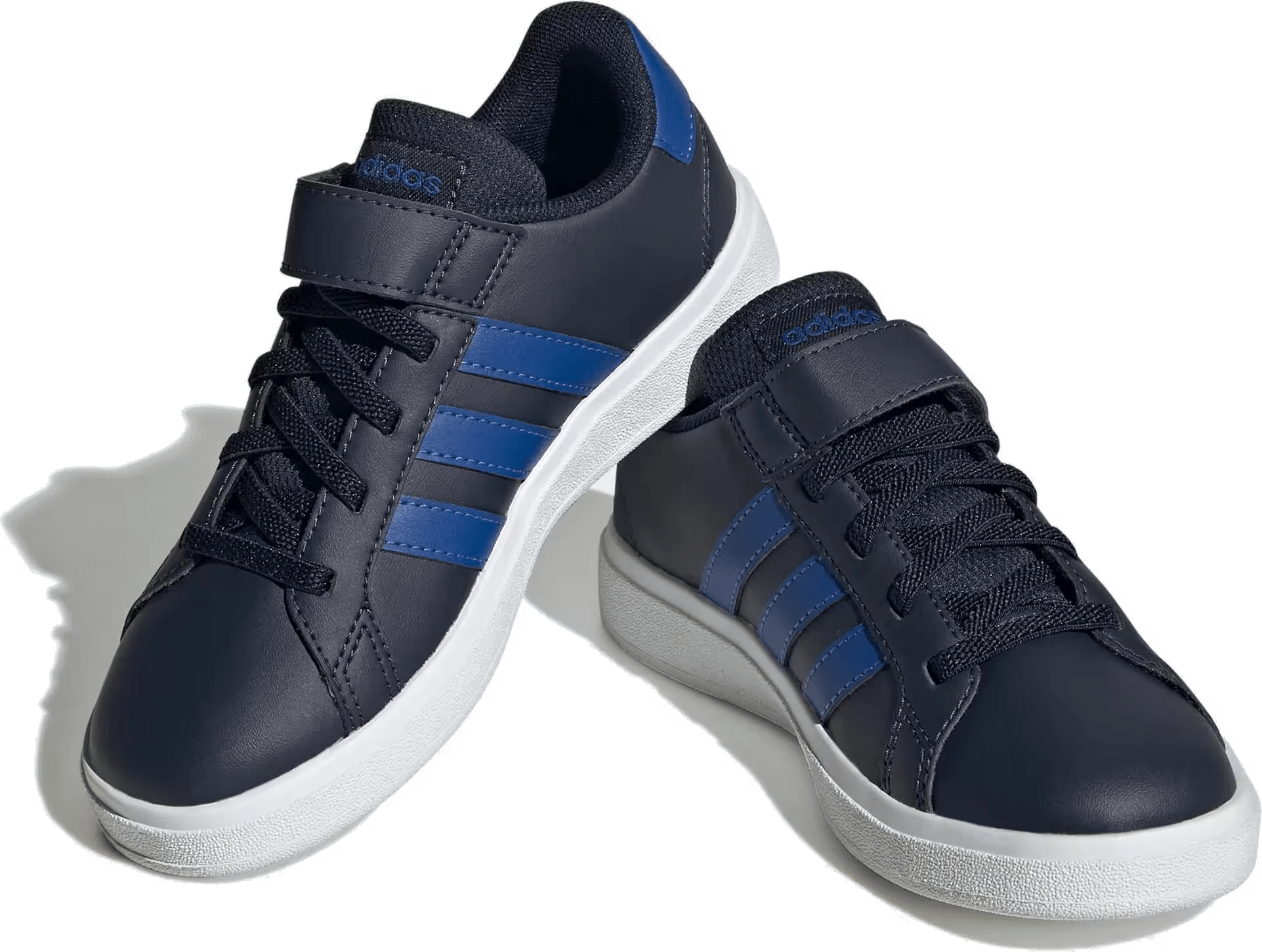 Adidas Grand Court Court Schoenen met Elastische Veters en Klittenband