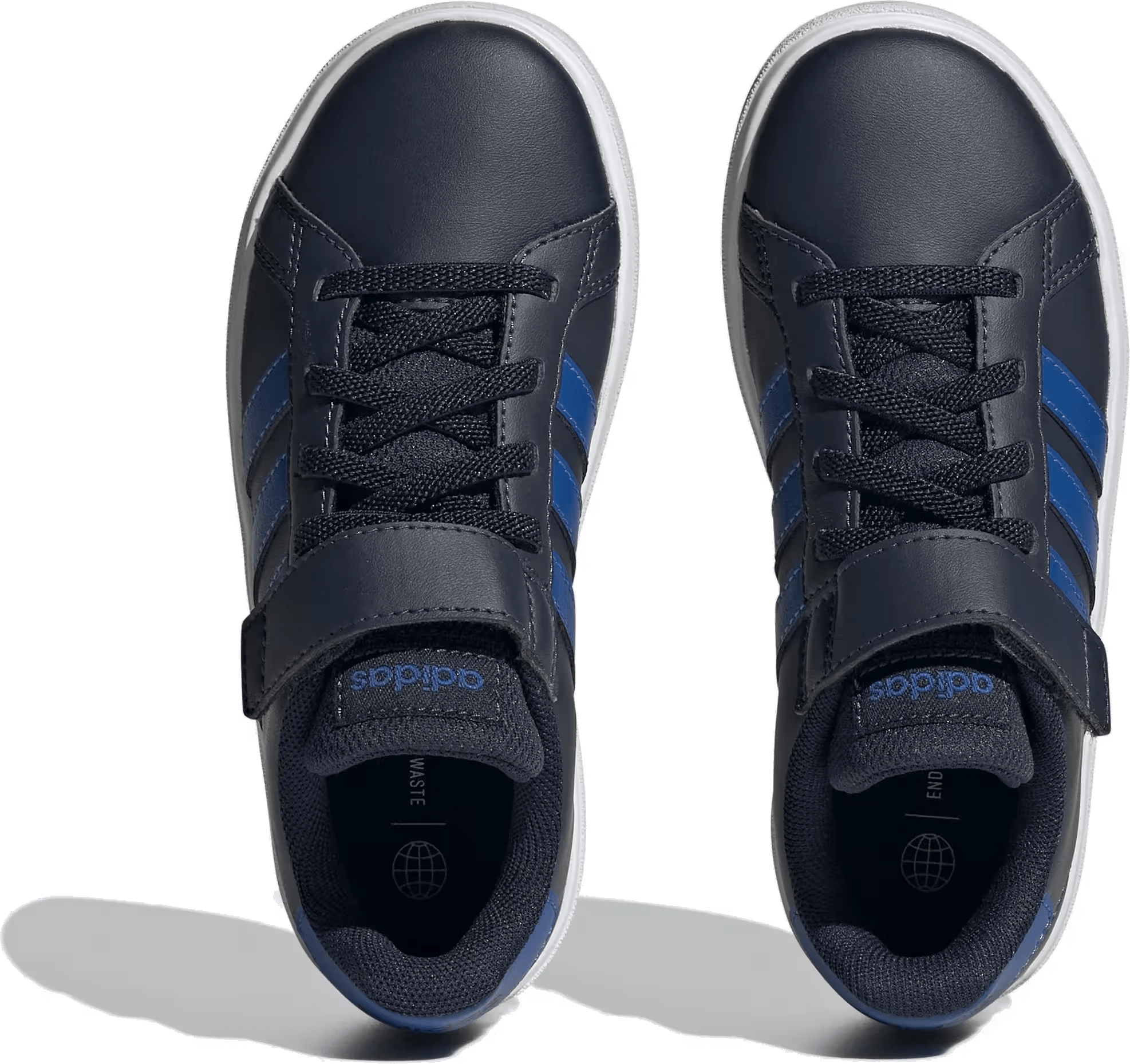 Adidas Grand Court Court Schoenen met Elastische Veters en Klittenband
