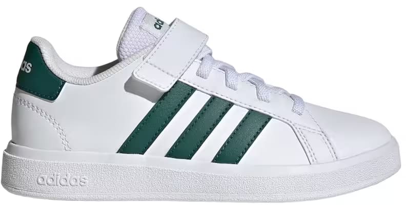 adidas Grand Court Court And Top Strap Cloud White Collegiate Green (GS)