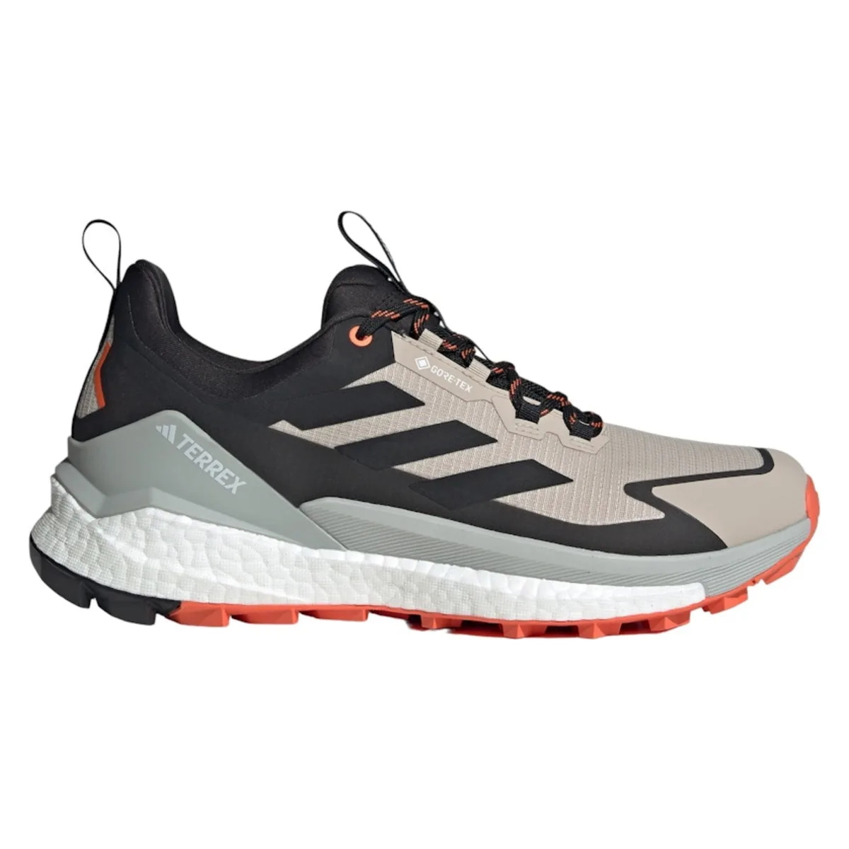 adidas Terrex Free Hiker 2.0 Low Gore-Tex Wonder Beige Core Black Semi Impact Orange