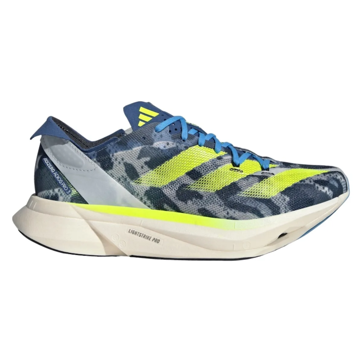 adidas Adizero Adios Pro 3 Crystal White Lucid Lemon Blue Burst (Women's)