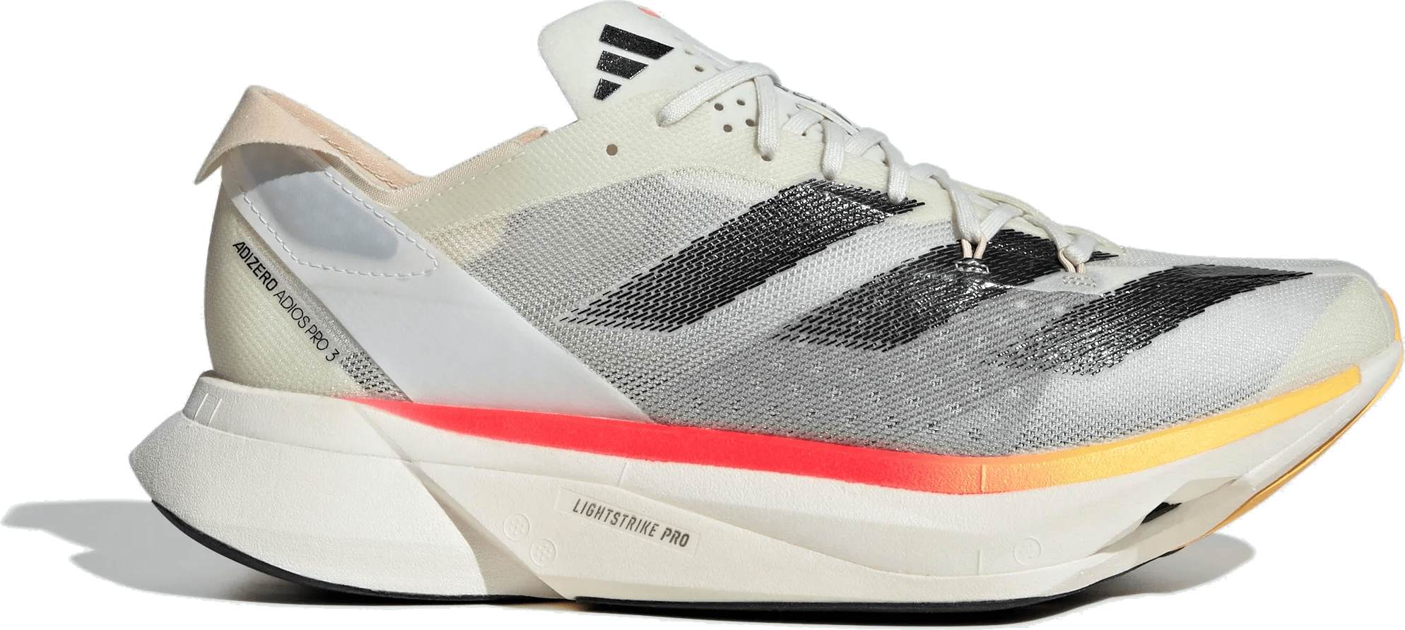 adidas Adizero Adios Pro 3 Ivory Core Black Crystal Sand