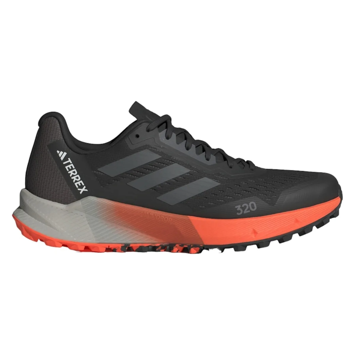 adidas Terrex Agravic Flow 2.0 Trail Core Black Grey Impact Orange