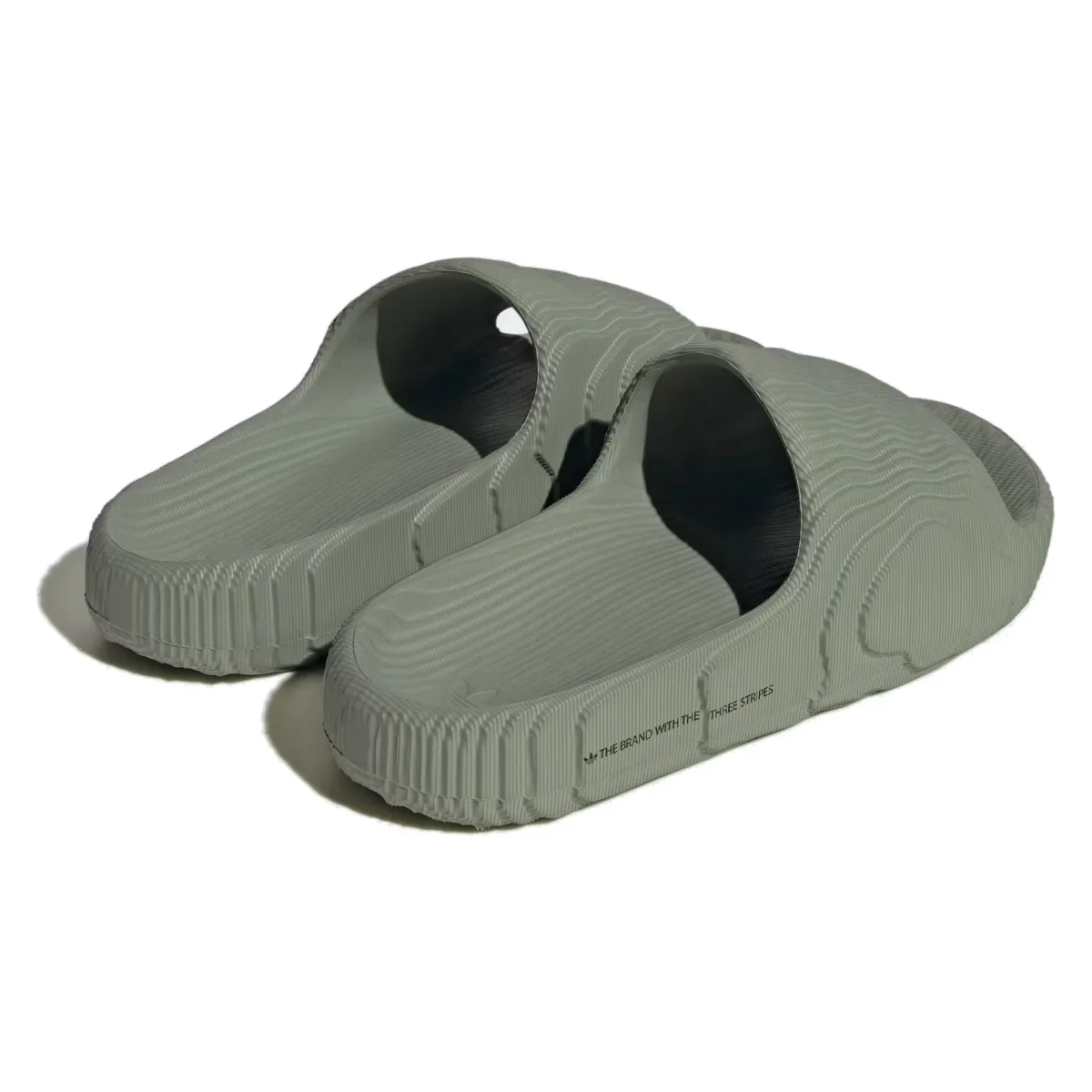 adidas Adilette 22 Slides Silver Green (Women's)