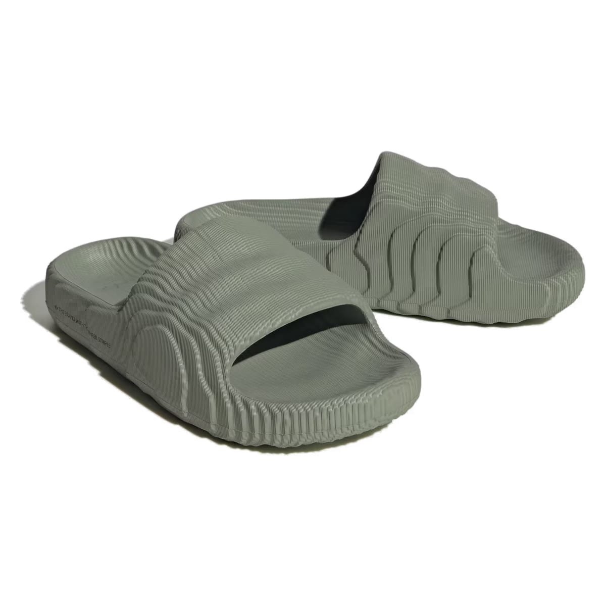 adidas Adilette 22 Slides Silver Green (Women's)