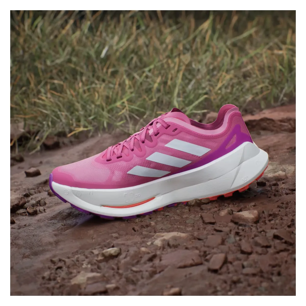 adidas Terrex Agravic Speed Ultra Trail Pink Fusion White Purple Burst (Women's)