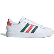adidas Grand Court 2.0 Cloud White Collegiate Green Preloved Scarlet
