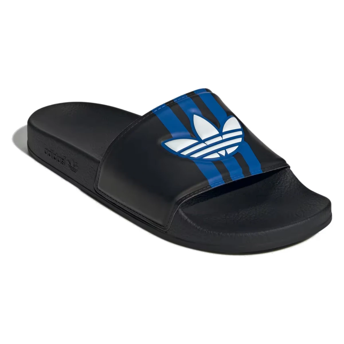 adidas Adilette Slides Core Black Blue Cloud White