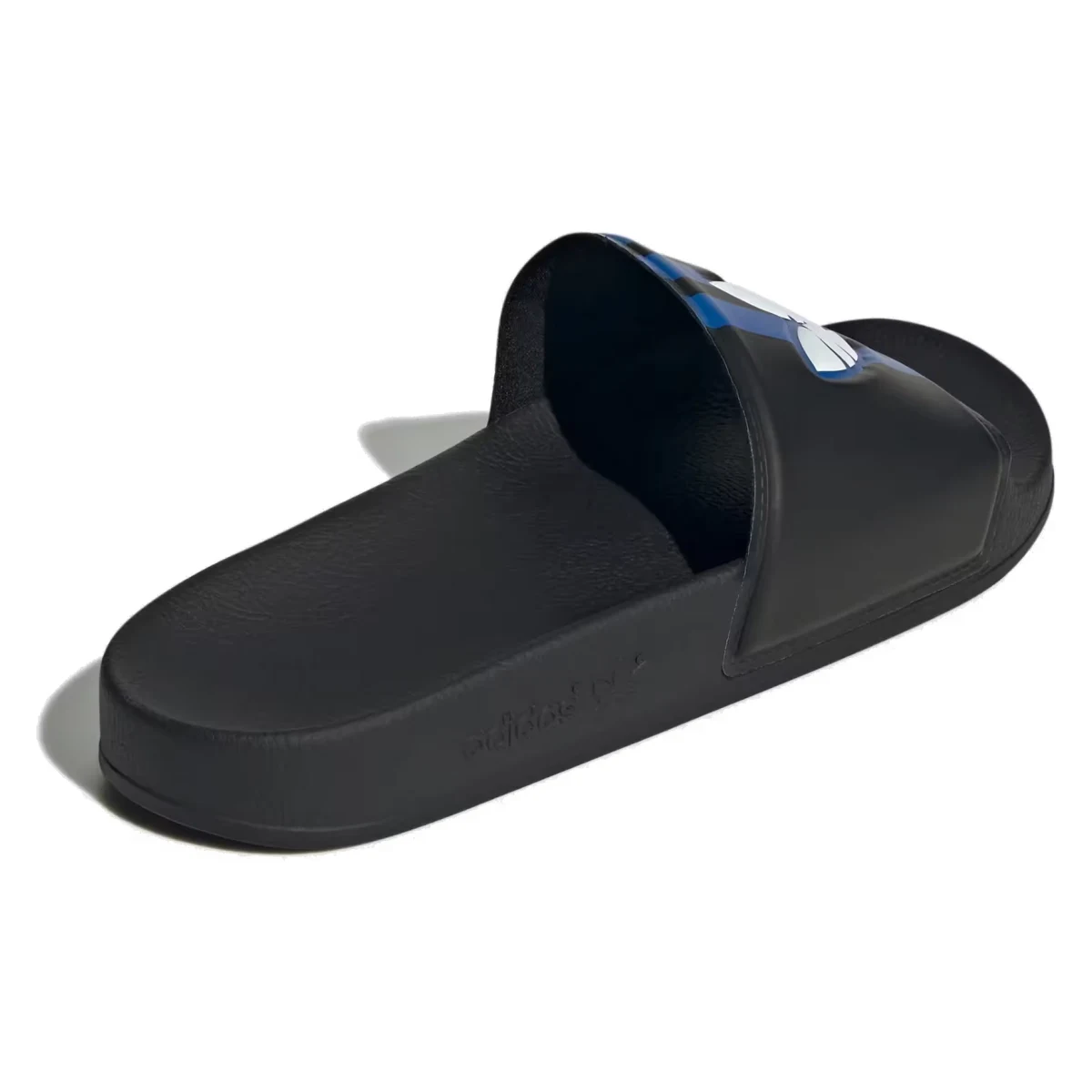 adidas Adilette Slides Core Black Blue Cloud White