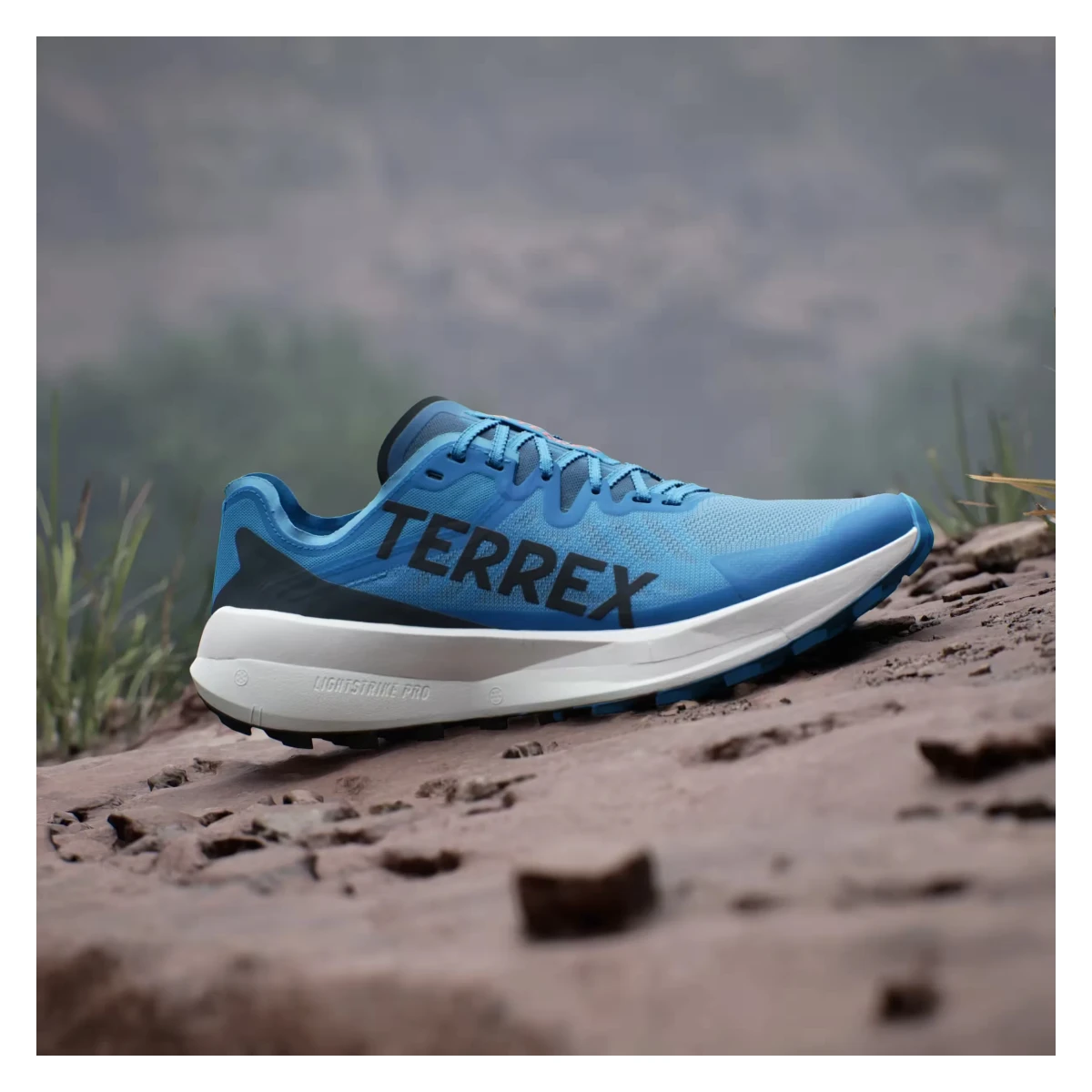 adidas Terrex Agravic Speed Trail Pulse Blue Core Black Semi Impact Orange