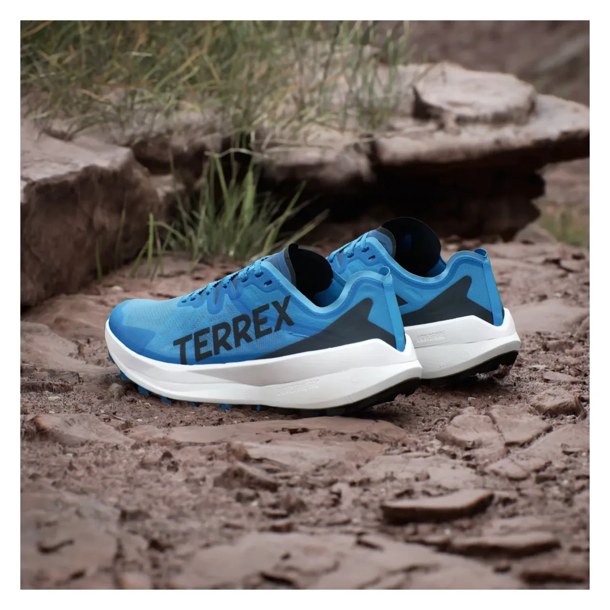 adidas Terrex Agravic Speed Trail Pulse Blue Core Black Semi Impact Orange