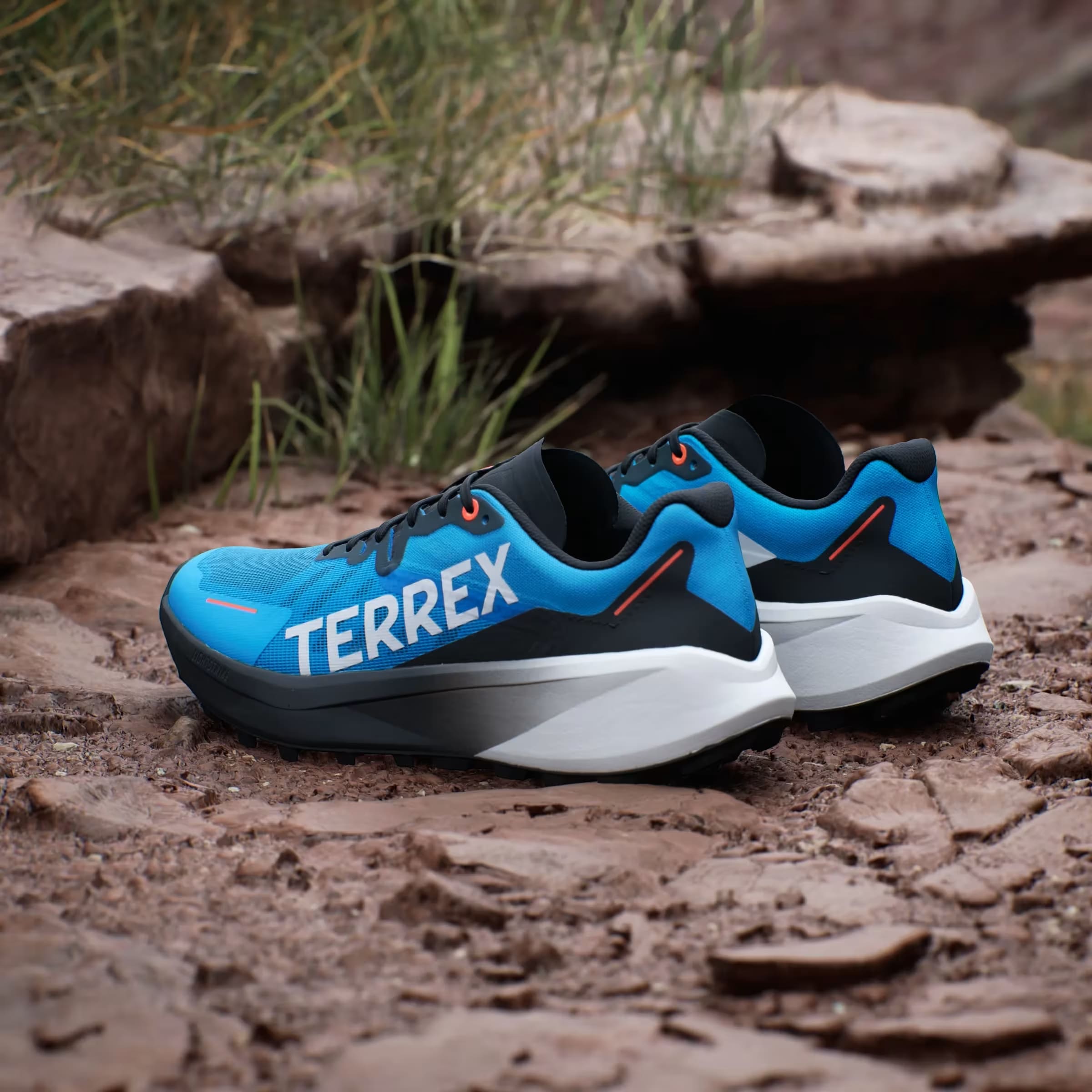 adidas Terrex Agravic 3 Trail Pulse Blue Grey Semi Impact Orange