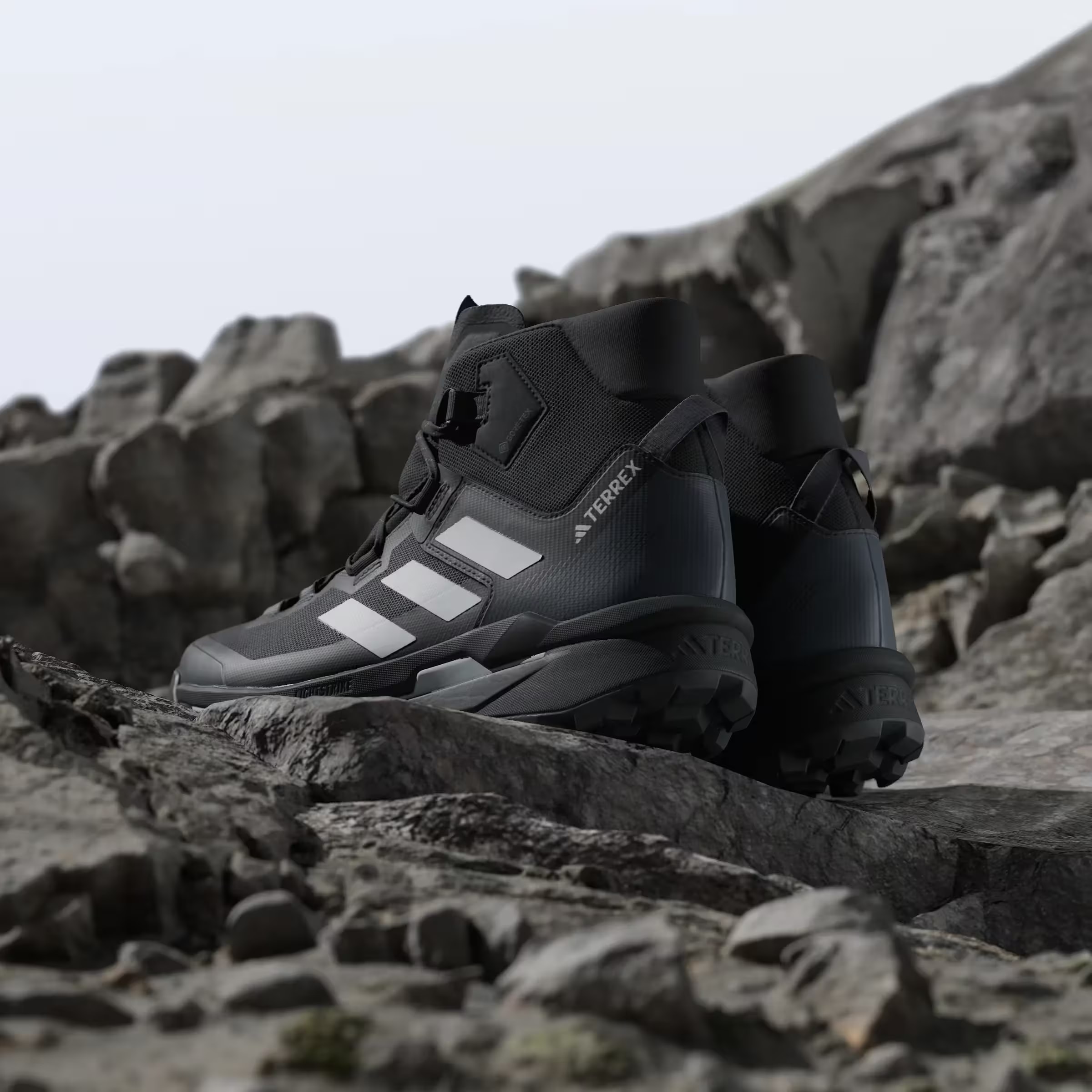 adidas Terrex Skychaser Tech Mid Gore-Tex Core Black Grey One Grey Five