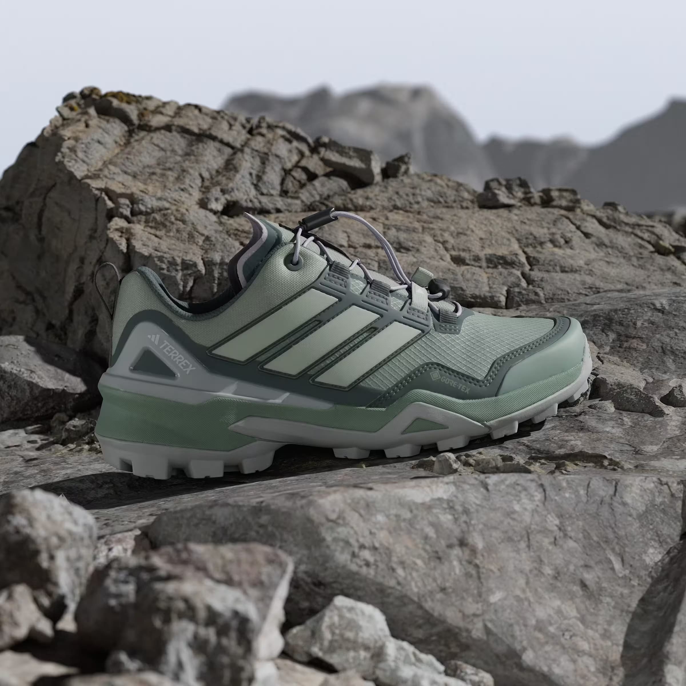 adidas Terrex Skychaser Gore-Tex Silver Green Linen Green Legend Ivy (Women's)