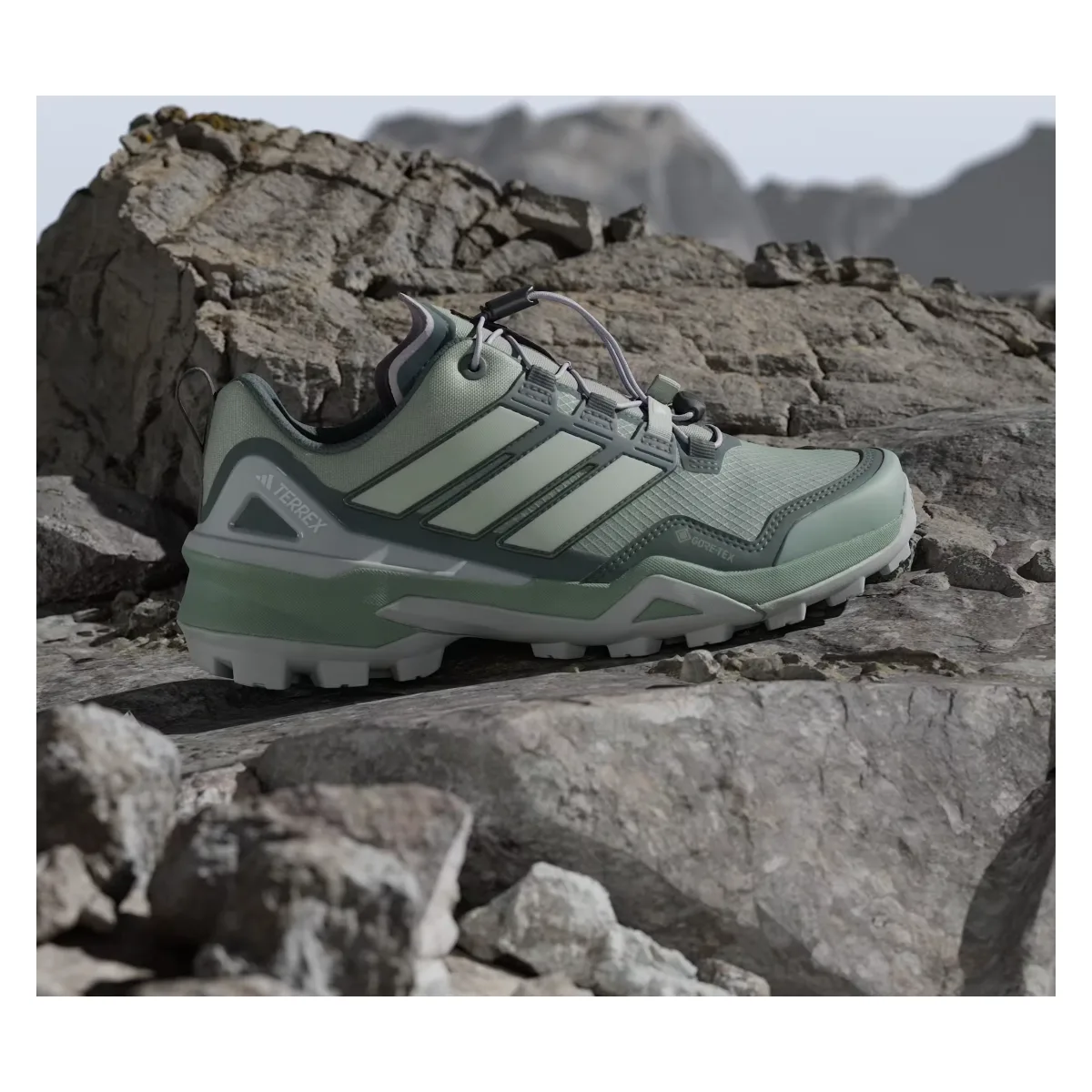 adidas Terrex Skychaser Gore-Tex Silver Green Linen Green Legend Ivy (Women's)