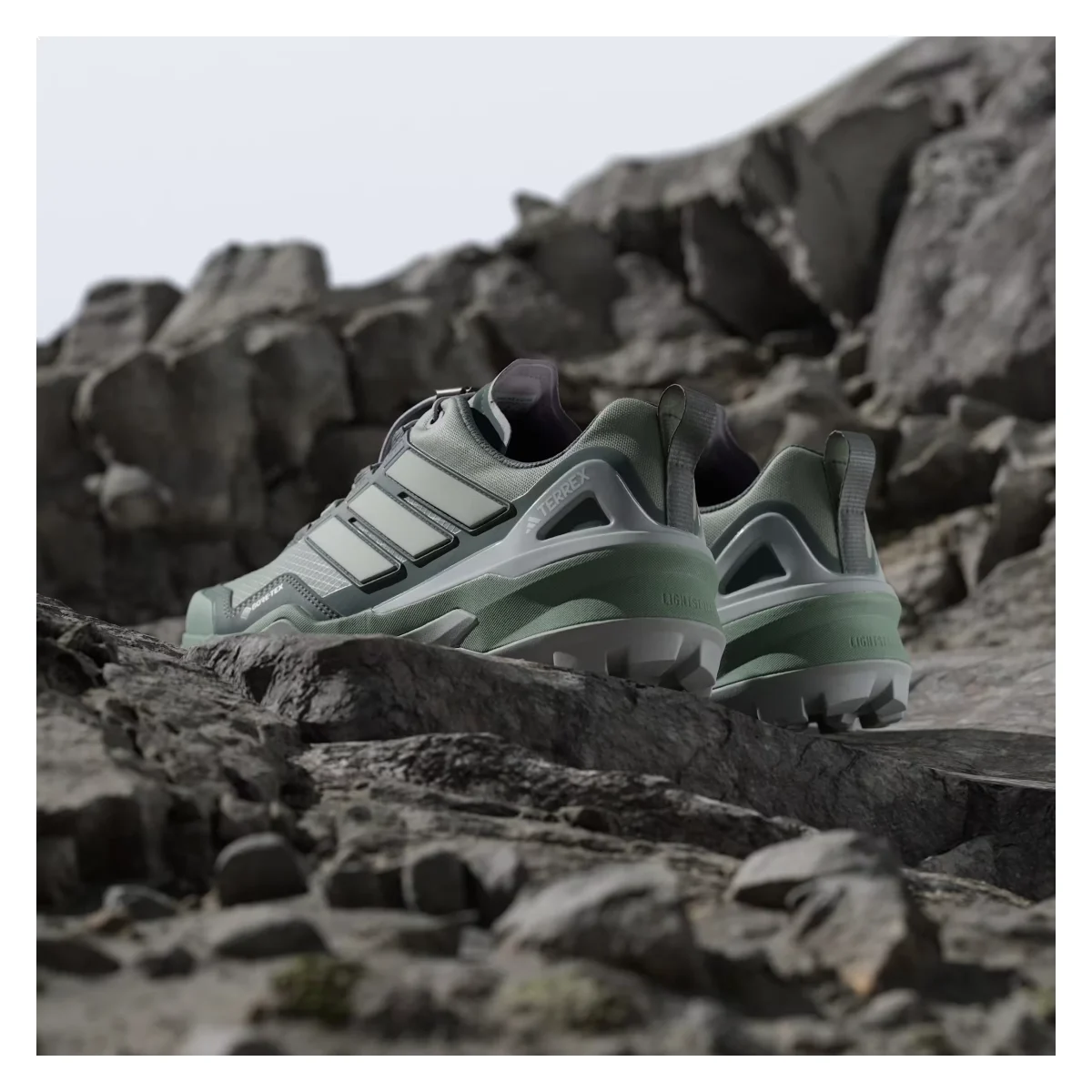 adidas Terrex Skychaser Gore-Tex Silver Green Linen Green Legend Ivy (Women's)
